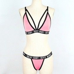 Breathable Bikini See Through Lingerie S-3XL Three Point Lingerie